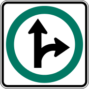 «Движение прямо или направо» (Квебек)
