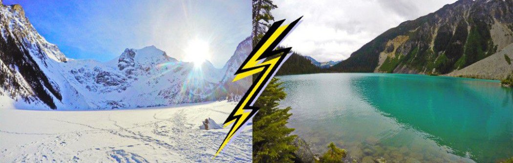 Зимний поход на Joffre Lakes