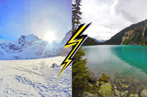Зимний поход на Joffre Lakes