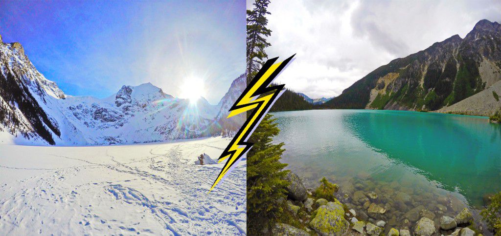 Зимний поход на Joffre Lakes