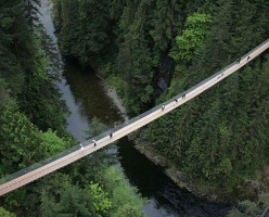 Висячий мост Капилано в Ванкувере(Capilano Suspension Bridge)