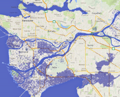 Наводнение в Ванкувере (Lower Mainland) может нанести урон в 33 млрд. долларов