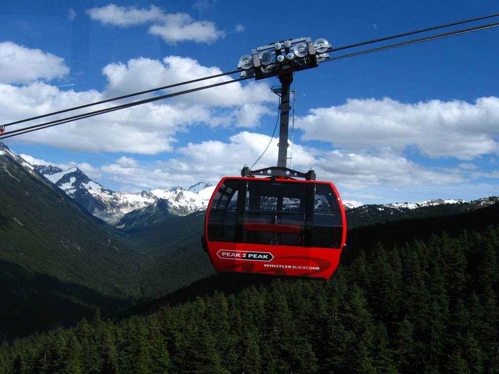 Покатайтесь на гондоле PEAK 2 PEAK в Уистлере