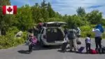 Эвакуация жителей из-за пожаров в Канаде