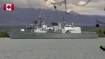 канадский военный корабль, который совершил транзит через спорный водный путь между материковым Китаем и самоуправляемым Тайванем