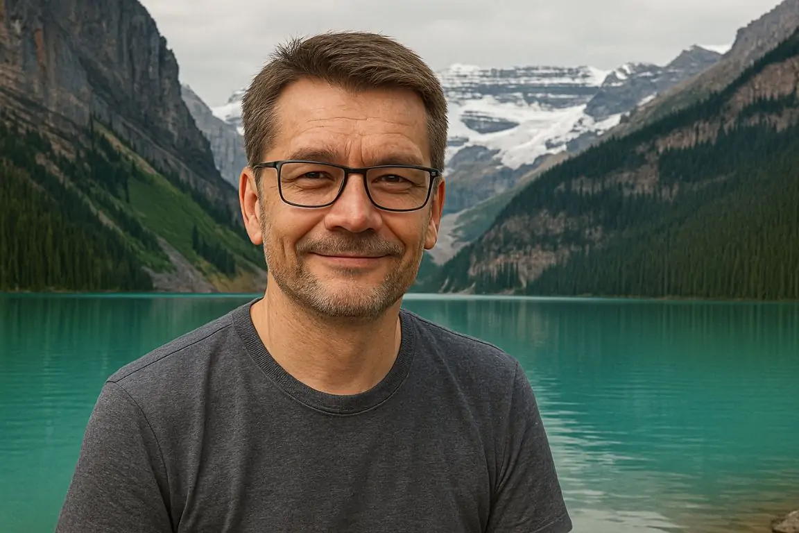 анатолий хлебников на озере луиз в альберте