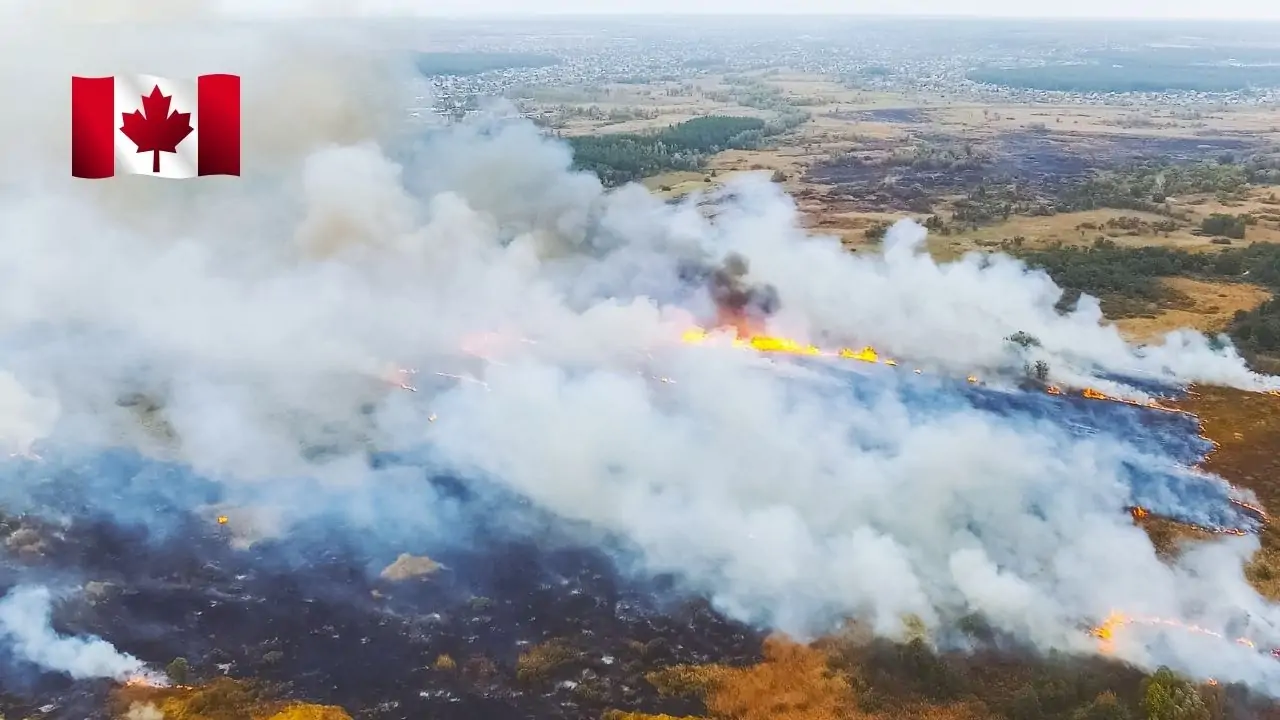 Лесные пожары в Канаде